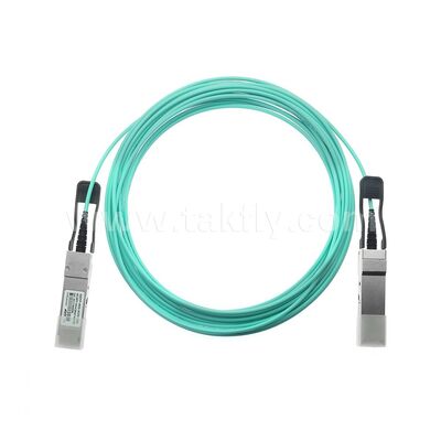 Kabel optik aktif AOC Serat 40G QSFP+ ke 40G QSFP+ untuk Pusat Data FTTH FTTX