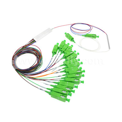 Penutup Mini FiberHub 1x4 Tahan Air PENUTUP ITU-T SM G657A2 Kabel 2.0mm Fiber Optik PLC Splitter IP68