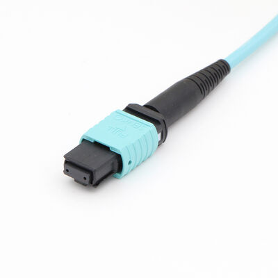 Kabel Fiber Optik Pra-Terminasi 12-144 Inti dengan Konektor LC/SC/FC/MPO/MTP dan Mode Fiber 50/125um