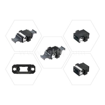 Adaptor MPO MTP Serat Optik Berkualitas Tinggi untuk Pusat Data FTTX Telecom