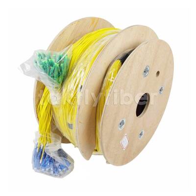 CPR B2ca Cca Dca Nilai 48Core Kabel Breakout Serat Optik Fanout Patchcord