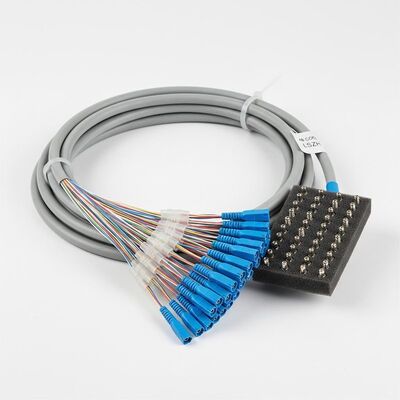 Kabel Fiber Optik Breakout Kepadatan Tinggi 48 Core dengan Selubung LSZH Rakitan Kabel Multi-Serat