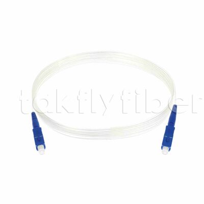 SC/UPC-SC/UPC Kabel Patchcord Kabel Drop FTTH Tak Terlihat Transparan