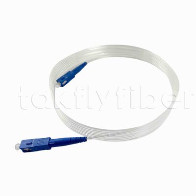 SC/UPC-SC/UPC Kabel Patchcord Kabel Drop FTTH Tak Terlihat Transparan