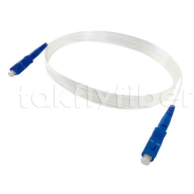CPR Eca Certified SC SM G657A 2.0*3.0mm Patchcord Serat Optik Tak Terlihat untuk FTTH dan FTTR