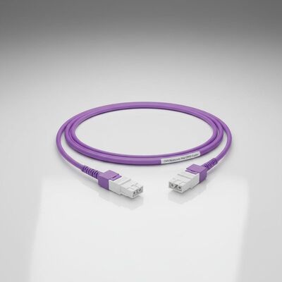 LC Uniboot Fiber Patch Cable Diameter 2.0mm OM4 Multimode Riser OFNR Duplex Fiber Patch Cord