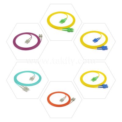 Kabel Patch Fiber Optik OEM LC/Sc/FC/St Singlemode/Multimode Upc/APC Simplex/Duplex