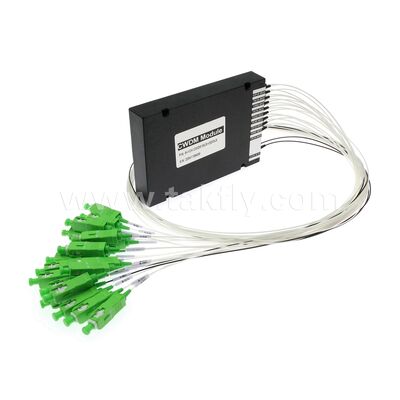 CWDM 8+1Channel MUX & DEMUX ABS Modul Serat Optik untuk Pusat Data FTTX