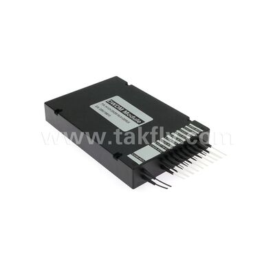 Modul DWDM Serat Optik 8+1 Saluran MUX+DEMUX ABS untuk Pusat Data Telekomunikasi 5G