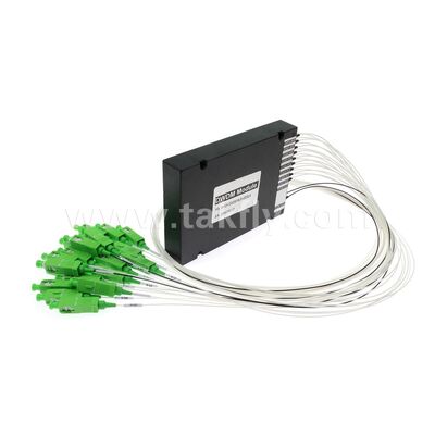 Modul DWDM Serat Optik 8+1 Saluran MUX+DEMUX ABS untuk Pusat Data Telekomunikasi 5G