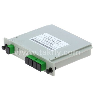 PLC Splitter LGX Singlemode G657A SC APC/UPC Fiber Optic untuk Pusat Data Telekomunikasi FTTx