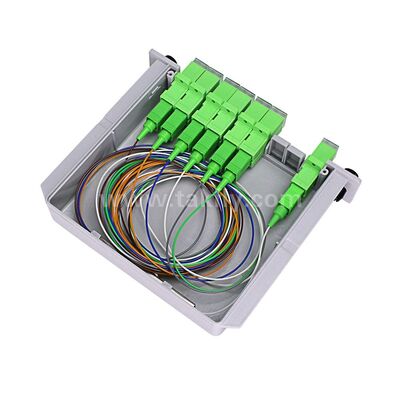 PLC Splitter LGX Singlemode G657A SC APC/UPC Fiber Optic untuk Pusat Data Telekomunikasi FTTx