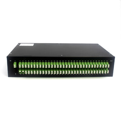 Fiber Optic PLC Splitter Rack Mount Singlemode G657A SC APC/UPC for Data Center Telecom FTTx