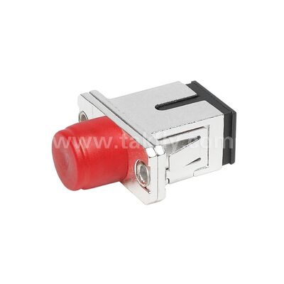 FC-SC Coupler Simplex Metal Hybrid Adapter Female/Female Fiber Optic untuk Pusat Data Telecom FTTX