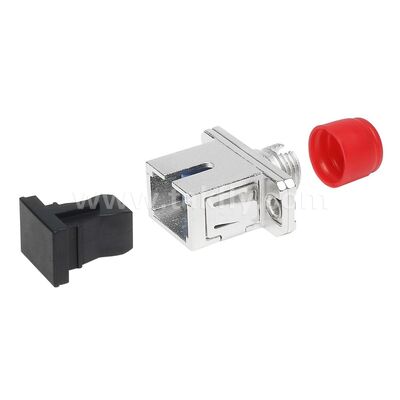 FC-SC Coupler Simplex Metal Hybrid Adapter Female/Female Fiber Optic untuk Pusat Data Telecom FTTX
