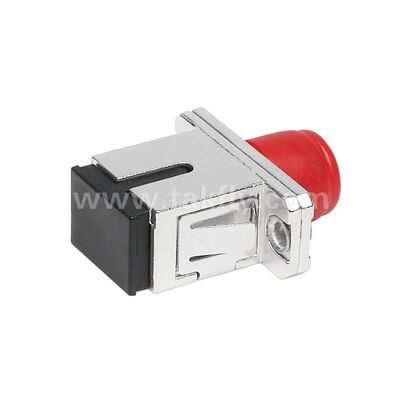 FC-SC Coupler Simplex Metal Hybrid Adapter Female/Female Fiber Optic untuk Pusat Data Telecom FTTX