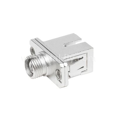 FC-SC Coupler Simplex Metal Hybrid Adapter Female/Female Fiber Optic untuk Pusat Data Telecom FTTX