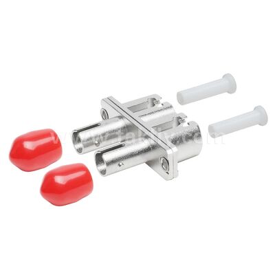 ST-LC Coupler Duplex Metal Hybrid Adapter Female/Female Fiber Optic untuk Pusat Data Telekomunikasi FTTX