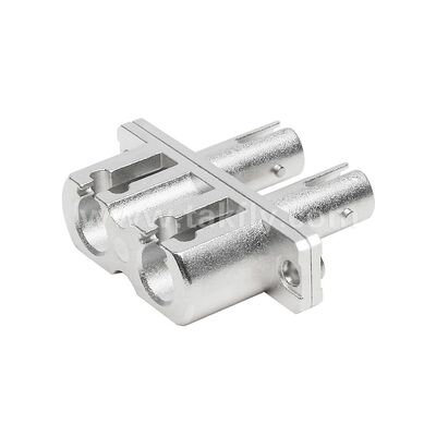 ST-LC Coupler Duplex Metal Hybrid Adapter Female/Female Fiber Optic untuk Pusat Data Telekomunikasi FTTX
