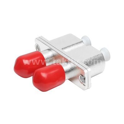 ST-LC Coupler Duplex Metal Hybrid Adapter Female/Female Fiber Optic untuk Pusat Data Telekomunikasi FTTX