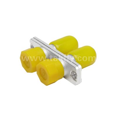 FC-ST Coupler Duplex Metal Hybrid Adapter Female/Female Fiber Optic untuk Pusat Data Telekomunikasi FTTX