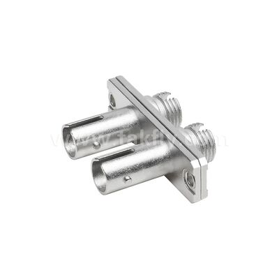 FC-ST Coupler Duplex Metal Hybrid Adapter Female/Female Fiber Optic untuk Pusat Data Telekomunikasi FTTX
