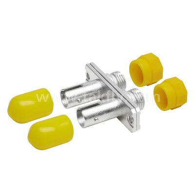 FC-ST Coupler Duplex Metal Hybrid Adapter Female/Female Fiber Optic untuk Pusat Data Telekomunikasi FTTX