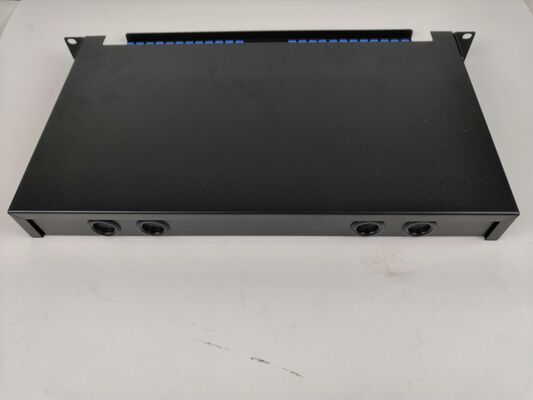 1U 48Core Slidable Rack-Mount Fiber Optic Distribution Frame dengan Rack 19-Inch dan Easy Cable Management