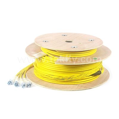 Patchcord 48Cores LC-LC Fiber Optic Breakout Drop Cable untuk Pusat Data Telekom
