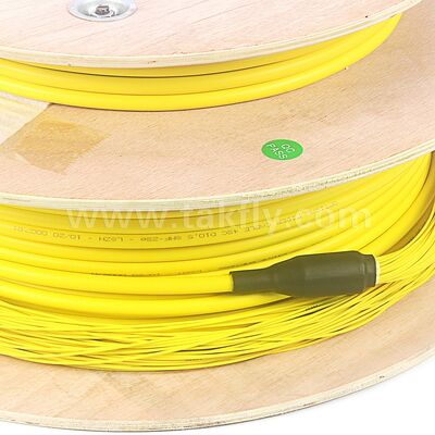 Patchcord 48Cores LC-LC Fiber Optic Breakout Drop Cable untuk Pusat Data Telekom