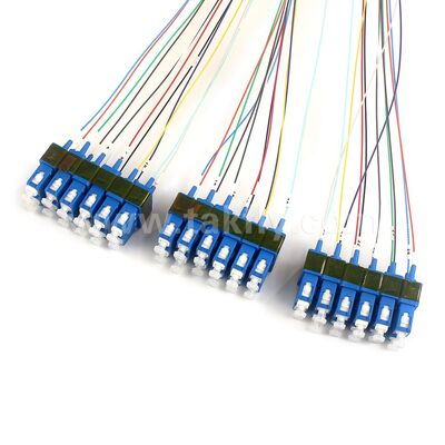 Fiber Optic Patch Cords 36Cores SC-SC Pre-terminated Breakout Patchcord untuk Pusat Data Telekom