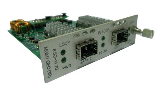 8.5G~11.7G OEO Fiber Media Converter AC220V Sinyal Jarak Jauh Tidak Terkelola (Repeater 3R)