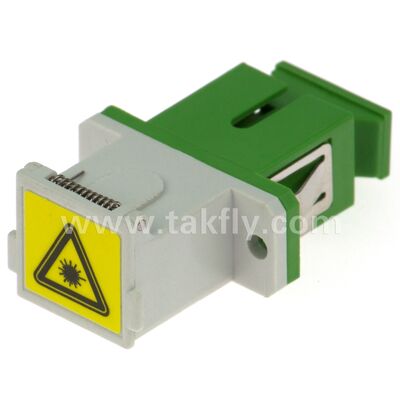 SC Zirconia Sleeve Fiber Optic Adapter dengan Opsi Duplex dan Konfigurasi Flangeless
