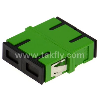 SC Zirconia Sleeve Fiber Optic Adapter dengan Opsi Duplex dan Konfigurasi Flangeless