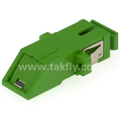 SC Zirconia Sleeve Fiber Optic Adapter dengan Opsi Duplex dan Konfigurasi Flangeless