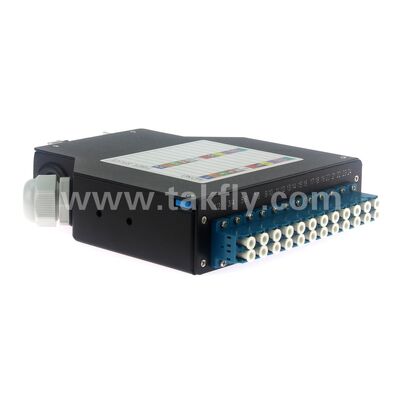 ODF Rackmount Akses Depan 1U dengan 2 Baki Sambungan dan Kapasitas Inti 12-48