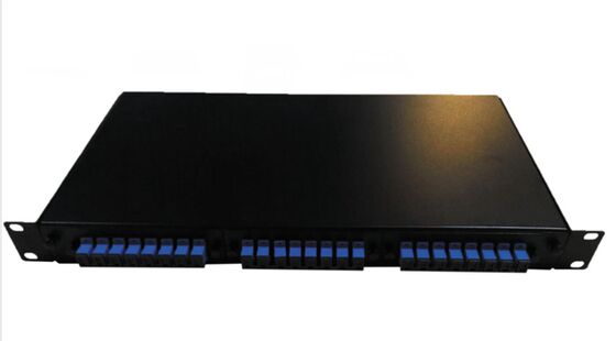 ODF Rackmount Akses Depan 1U dengan 2 Baki Sambungan dan Kapasitas Inti 12-48