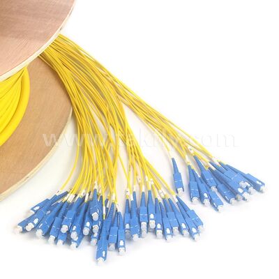 Kabel Fiber Optic Patch 48Cores SC-SC Pre-terminated Breakout Patchcord untuk Pusat Data Telekom