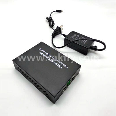 10G Gigabit Unmanaged Fiber Media Converter, Ekspansi Jaringan Kelompok Kerja yang Murah, Perlindungan Terisolasi & Perbaikan Mudah