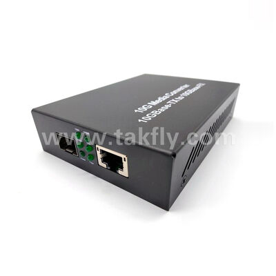 10G Gigabit Unmanaged Fiber Media Converter, Ekspansi Jaringan Kelompok Kerja yang Murah, Perlindungan Terisolasi & Perbaikan Mudah
