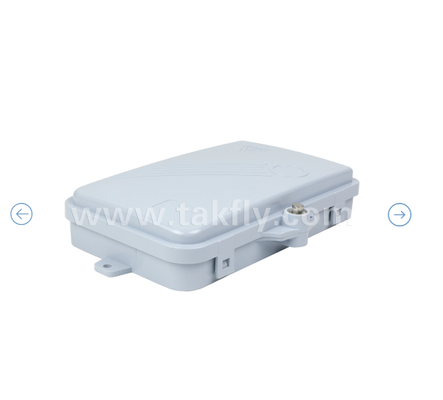 Fiber Optic Termination Box FTKS-1805-04A, 4 SC/APC SM SX Adapter, Pigtail dipasang, FTTH FTTx Splicing Distribution Splitting Storage Cables Management Enclosure Wall Mount