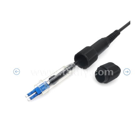 IP67 Waterproof LC-LC Duplex Patch Cord ️ Dianjurkan di luar ruangan, Kabel GYFJH, siap untuk lingkungan yang sulit
