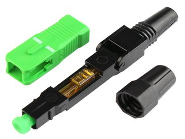 DF-5501 SC Fast Connector ️ Pra-dipoli, tanpa alat, untuk Kabel Drop FTTH