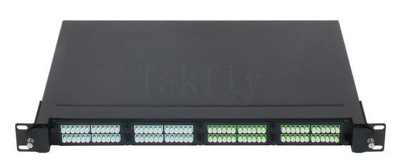 1U 19" MPO/MTP High-Density Patch Panel 4 Slot Kaset, Rack-Mount