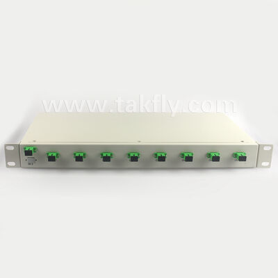 1U Rack Mount PLC Splitter dengan Uniformitas Tinggi, Dukungan Panjang Gelombang Penuh, dan Kemampuan Operasi Reverse