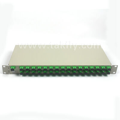 1U Rack Mount PLC Splitter dengan Uniformitas Tinggi, Dukungan Panjang Gelombang Penuh, dan Kemampuan Operasi Reverse