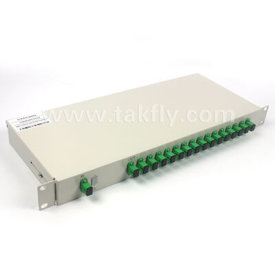 Serial PLC Splitter 1×2 sampai 1×32 lengkap 1U Rack Chassis untuk kantor pusat