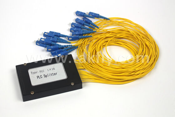 Versatile ABS Box PLC Splitter 1×2 sampai 1×64, Low Loss, Wide Temperature, Disesuaikan