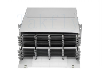 1U / 2U / 4U High Density MPO Cassette Patch Panel Rack-Mount, Easy-Plug MPO to LC Cassette Modules, Adaptor LC Pra-Loaded untuk Data Center & Aplikasi SAN/LAN