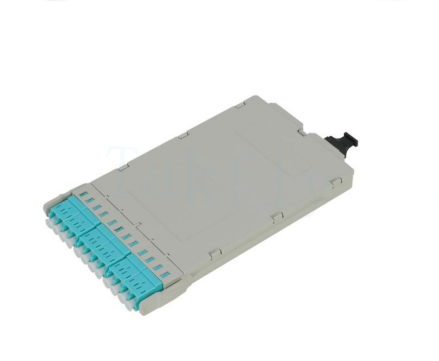 1U 144C High Density MPO Patch Panel 12 Kaset, MPO ke Konversi LC, Pra-Termined untuk SAN / LAN / Data Center